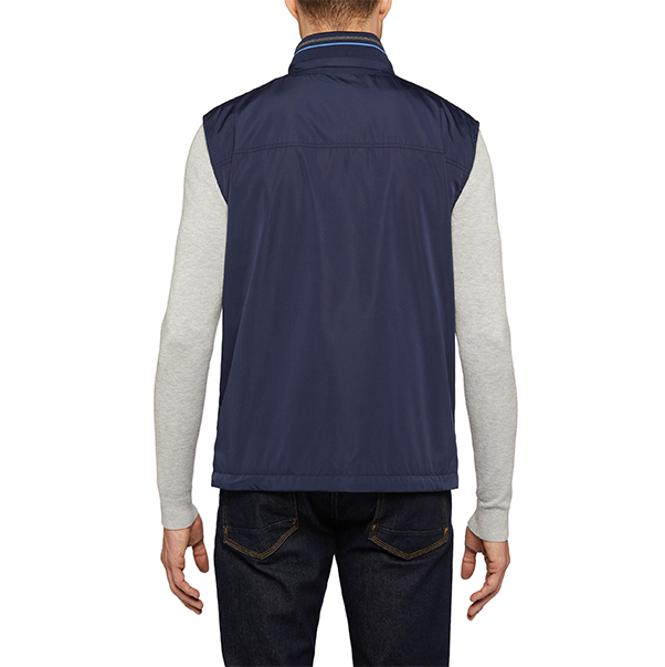 M WELLS VEST - POLYESTER CIRE Жилетка мужская PEACOT NAVY