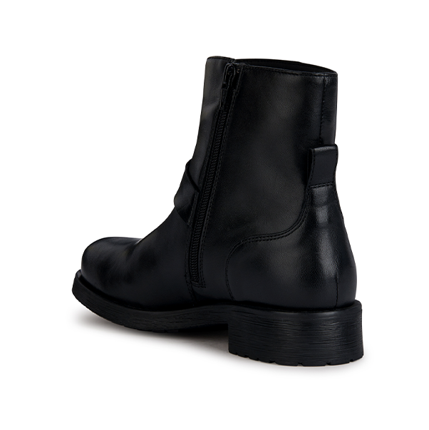 D RAWELLE G - NAPPA SHEEP LEA Женские ботинки WARM LINING BLACK