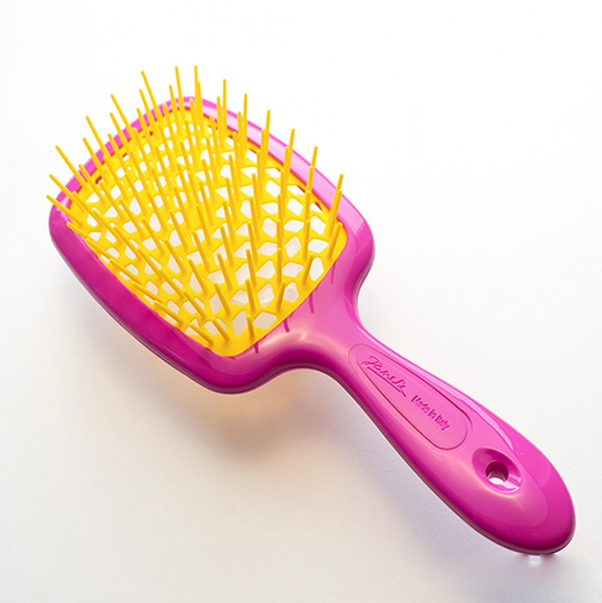 SUPERBRUSH Расческа FUCHSIA/YELLOW