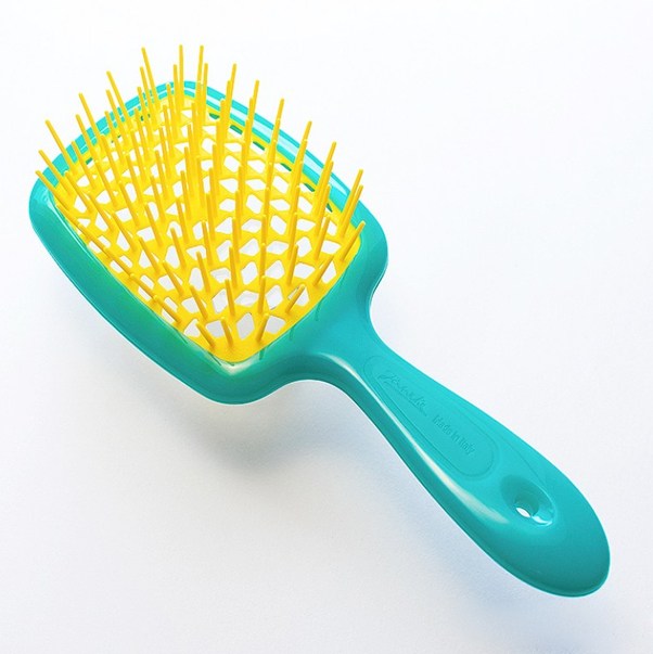 SUPERBRUSH Расческа YELLOW/TURQUOISE