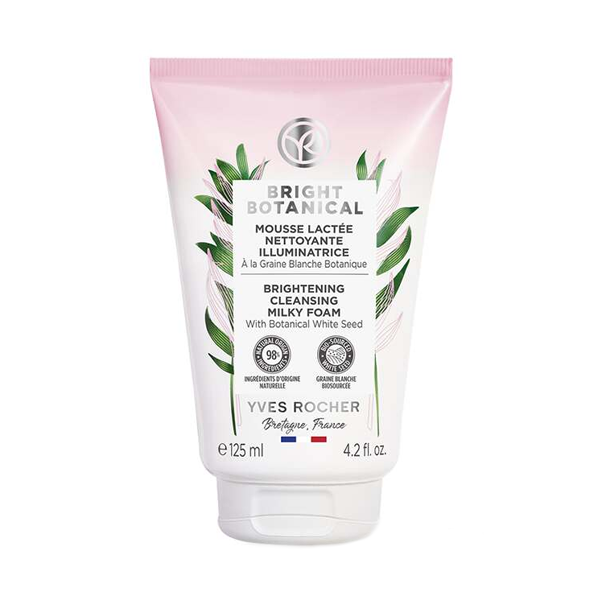 BRIGHT BOTANICAL Oчищающее Молочко-Мусс для Сияния Кожи