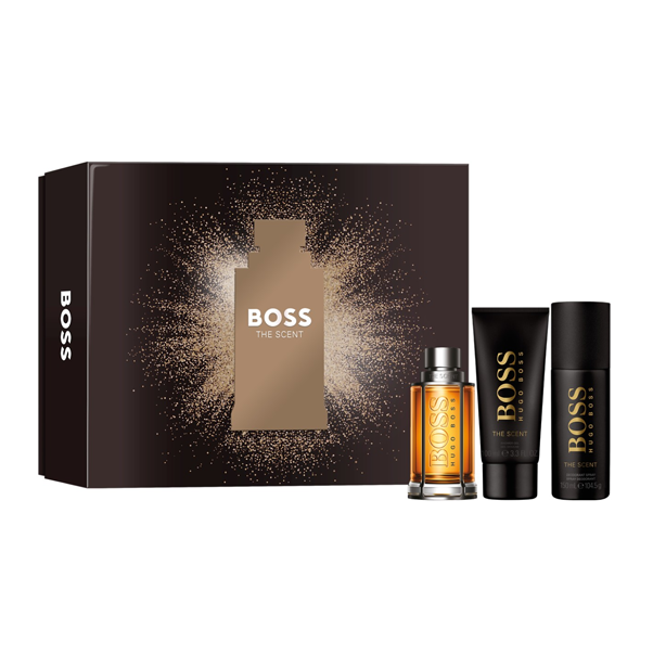 BOSS THE SCENT Набор (Туалетная вода 100 мл + гель для душа 100 мл + дезодорант 150 мл)