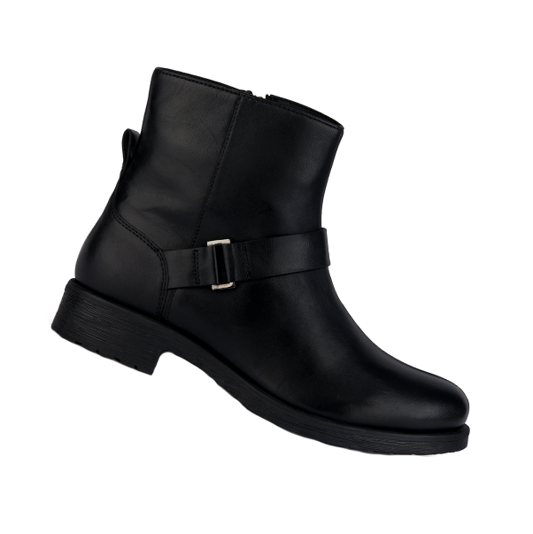 D RAWELLE G - NAPPA SHEEP LEA Женские ботинки WARM LINING BLACK