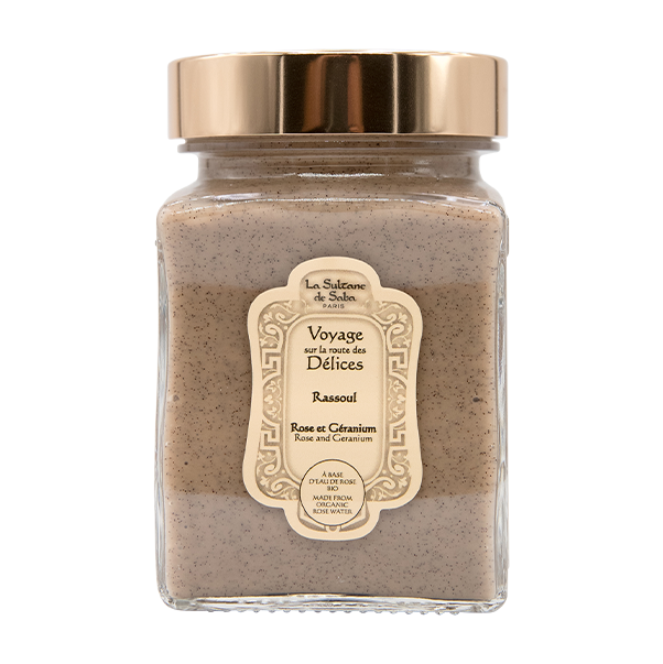 RASSOUL ROSE AND GERANIUM Очищающая маска для лица, тела и волос