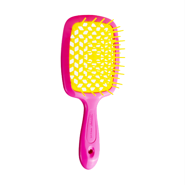 SUPERBRUSH Расческа FUCHSIA/YELLOW