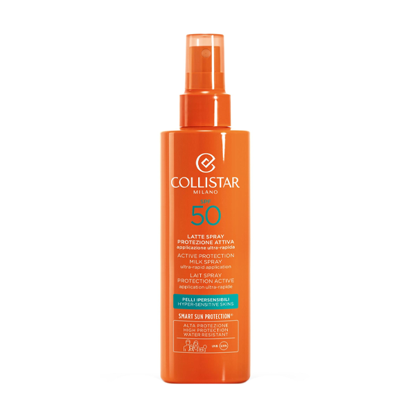 SUN ACTIVE PROTECTION MILK SPRAY HYPER-SENSITIVE SKINS SPF50 Солнцезащитное молочко-спрей для гиперчувствительной кожи