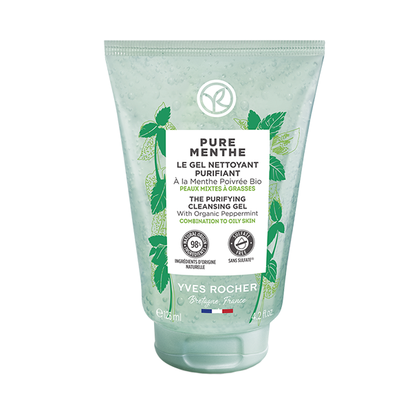PURE MENTHE Очищающий Гель для Умывания с Перечной Мятой БИО - для Комбинированной и Жирной Кожи