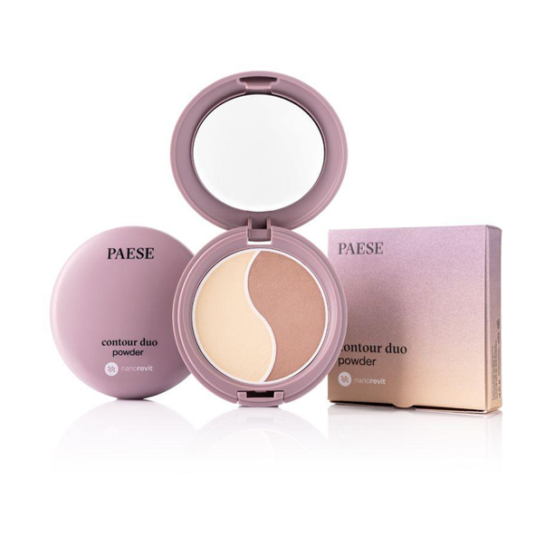 NANOREVIT COLLECTION Контурная палетка 2в1: пудра и бронзатор