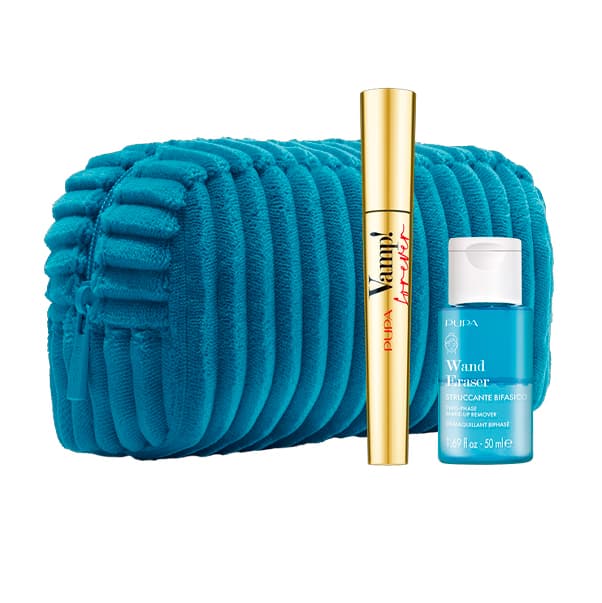 Набор (VAMP! FOREVER Тушь для ресниц + WAND ERASER Средство для снятия макияжа с глаз + косметичка)