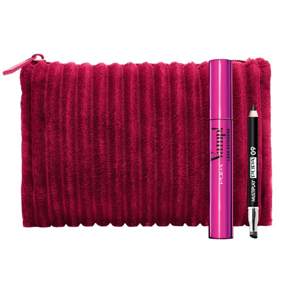 Набор (VAMP! LASH EXTENDER Тушь для ресниц + MINIMULTPLAY Миникарандаш для глаз + косметичка)